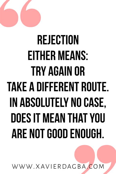 Rejection Should Only Ever Be A Redirection Keep Reading To Find Out