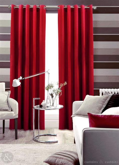 20 Hottest Curtain Designs For 2019 Red Curtains Living Room Red