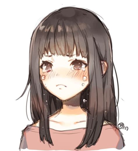 Cute Happy Crying Anime Girl