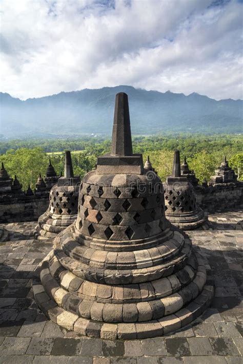 Borobudur Buddhist Temple In Indonesia Stock Image Image Of Religion