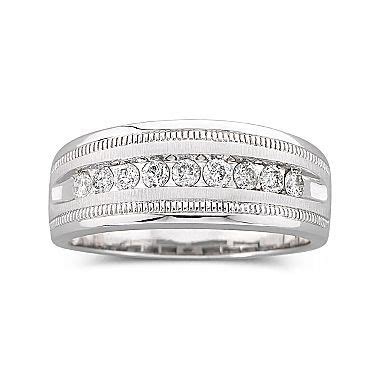 Check spelling or type a new query. 10K White Gold 1/2 CT. T.W. Mens Band - jcpenney | Mens diamond band, Diamond bands, Mens jewelry