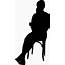 15 Sitting In Chair Silhouette PNG Transparent  OnlyGFXcom