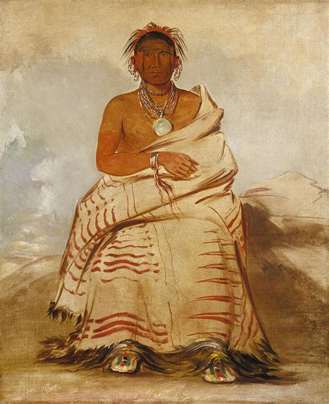 Lhar E Tar Rushe Ill Natured Man A Skidi Wolf Pawnee Painting By
