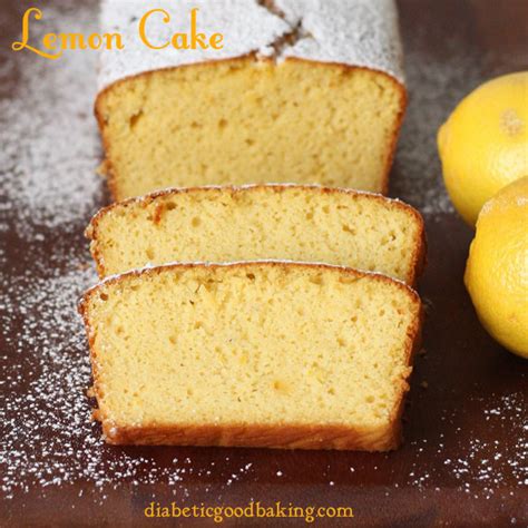 Ripe bananas 1 1/2 tbsp. The Low Carb Diabetic: Lemon Cake : Low Carb