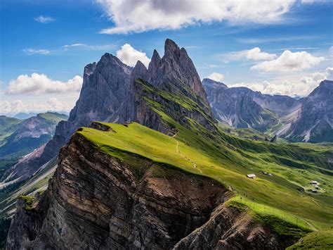 Odle Mountains In Seceda Dolomites Italy Photo Landscape