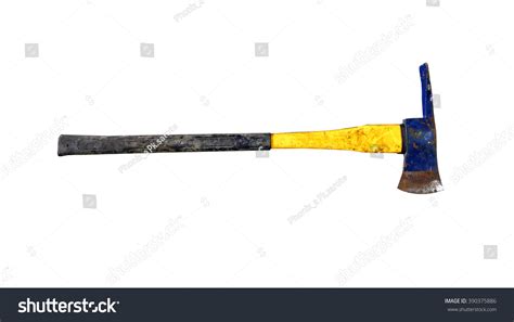 Vintage Firemans Axe Isolated On White Stock Photo 390375886 Shutterstock