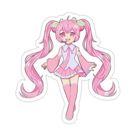 Hatsune Miku Sakura Sticker For Sale By Ceries In 2023 Kawaii