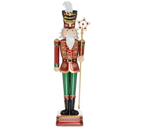 kringle express indoor outdoor 52 oversized illuminated nutcracker