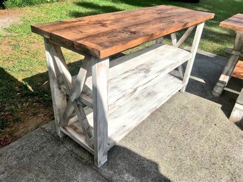 Antique white coastal cottage country farmhouse wood sideboard buffet cabinet. This item is unavailable | Etsy | Rustic console tables ...