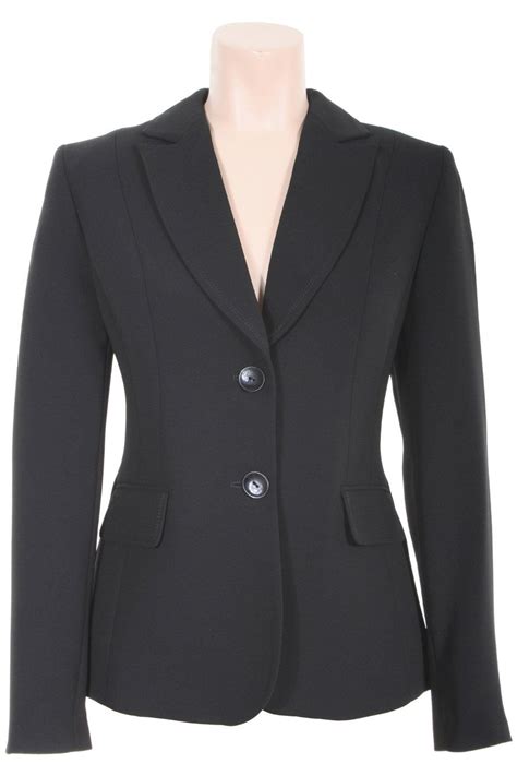 Busy Clothing Womens Black Suit Jacket Size 24 Uk