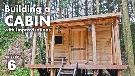 We've seen a few individuals use roughly the same construction methods to build small cabins, though you do cut off additional living space with the design. Building a cabin with improvisations 6 "Main porch" - YouTube