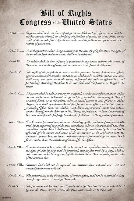 Bill Of Rights Remastered Readable Version Ten Constitutional