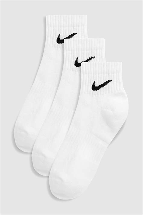 Buy Nike White Cushioned Ankle Socks Three Pack From The Next Uk Online Shop White Nike Socks
