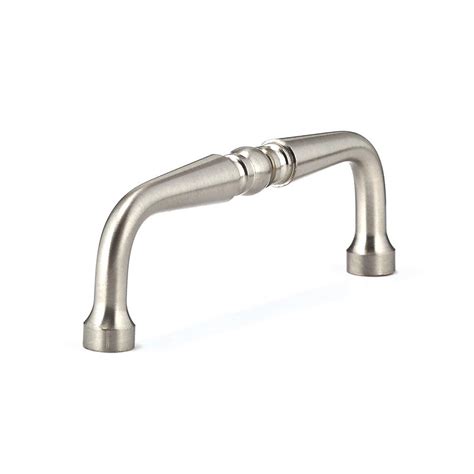 We offer a wide selection of cabinet pulls including finishes such as brushed stainless steel, flat black, and satin nickel amongst others. Richelieu Hardware Traditional 3-1/2 in. (88.9 mm) Brushed ...