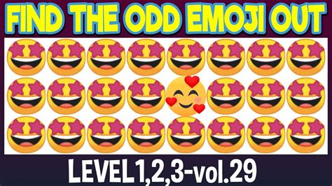 Find The Odd Emoji Out Level 123 Vol 29emoji Challengeemoji Puzzle