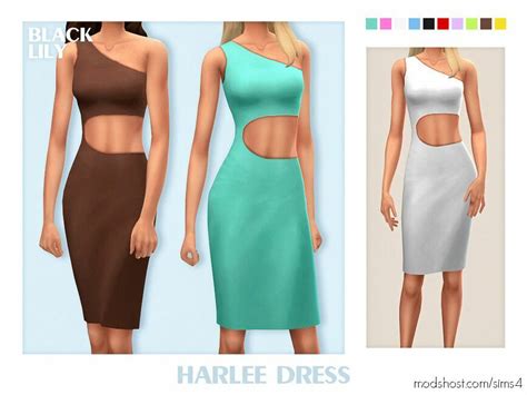 Harlee Dress Sims 4 Clothes Mod Modshost