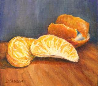 Daily Painters Of Arkansas Just Peeled Debra Sisson Oil Painting Fruit