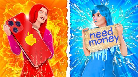 Hot Vs Cold Challenge Frozen Vs Girl On Fire By 123 Go Genius Youtube