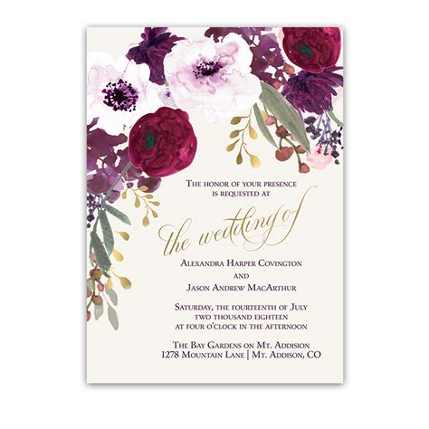 Invitation Card Background Png Watercolor Wedding Invitation Card