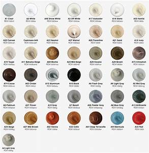 Silicone Render Colour Chart