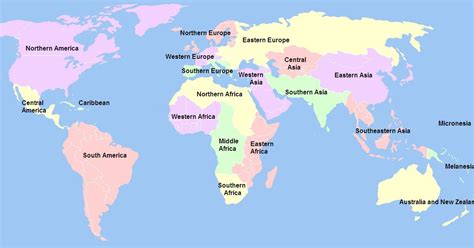 Geografia E Ensino De Geografia Blog Regiões Geográficas E Países Do