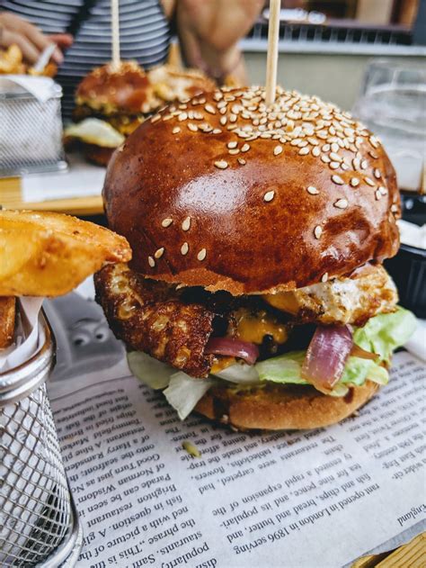 Banco de imagens prato Hamburger comida não saudável cozinha