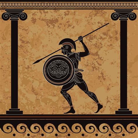 Ancient Greece Warrior Black Figure Potteryspartaancient