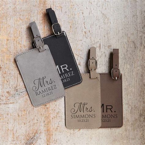 Personalized Mr And Mrs Luggage Tags Pair By Lifetime Etsy