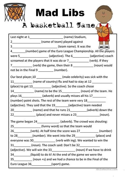 Apart from breaking the ice, this game also gives your guests the chance to share their valuable advice with you. Free Printable Mad Libs For Middle School Students | Free ...