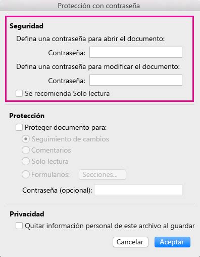 Proteger Con Contraseña Un Documento De Word Para Mac Word Para Mac