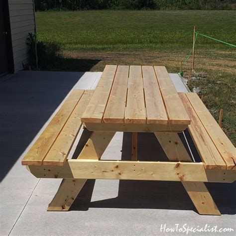 8 Foot Picnic Table Plans Howtospecialist How To Build Step By Step Diy Plans