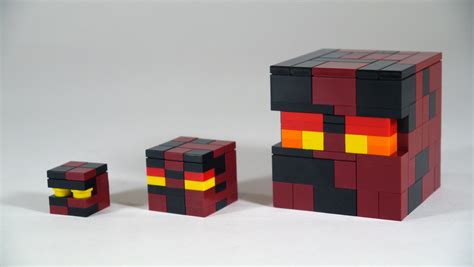 Lego Minecraft Magma Cubes 3 Scale See How To Build Them Flickr