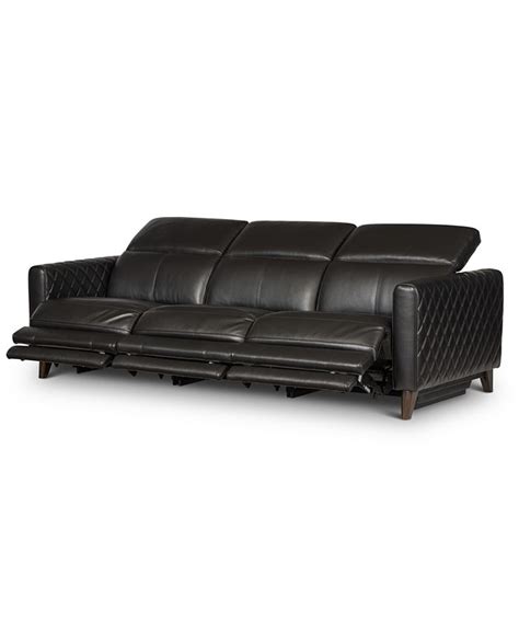 Macys Leather Sofa Recliner Baci Living Room