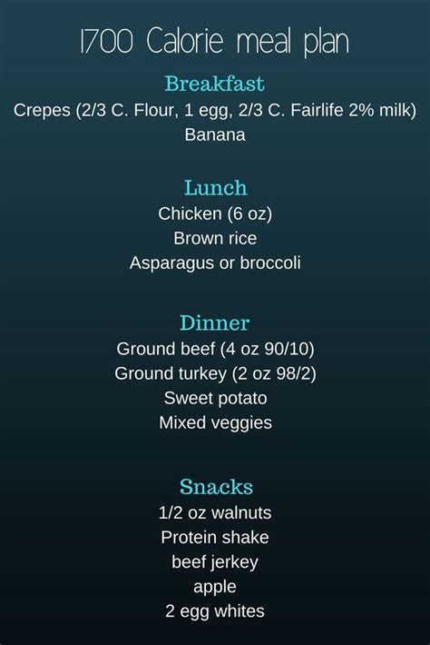 1700 Calorie Meal Plan Pdf High Protein Joana Schrader