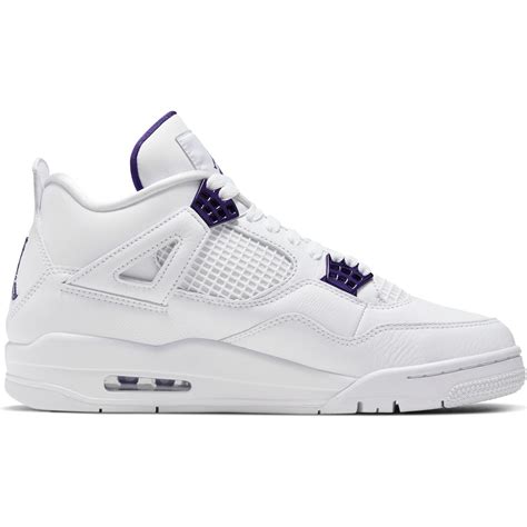 Nike air jordan iv 4 white cem. Air Jordan 4 Retro SE White/Court Purple-Metallic Silver