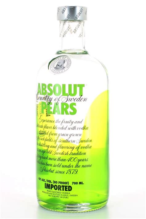 Absolut Pears Pear Flavored Vodka 700ml Drinkland