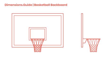 Basketball Backboards Dimensions And Drawings Dimensionsguide