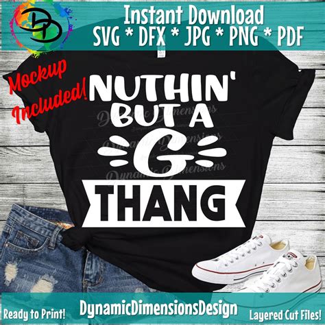 Nuthin But A G Thang Svg Big Poppa Holla At Your Girl Two Etsy