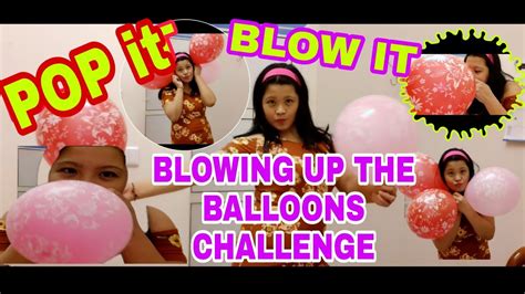Blow To Pop Blowing Up The Big Balloons Using My Mouth Requested Of My Viewers Youtube