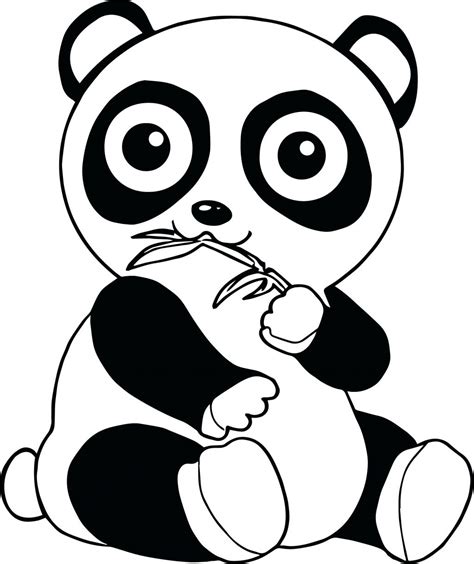 38 Panda Cute Baby Animal Coloring Pages Background Colorist