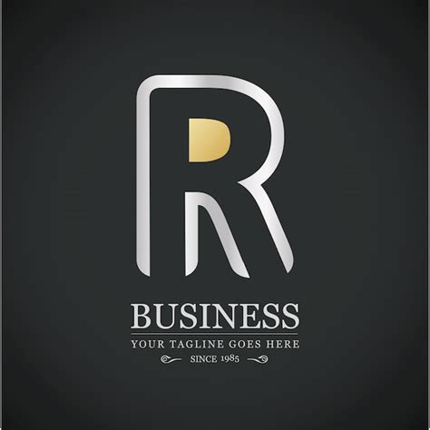 Luxurious Logo With Letter R Vector Free Download