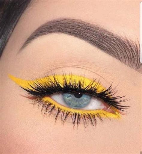 Pin By Mindy Hall On Makeup Yellow Eye Makeup Aesthetic Makeup