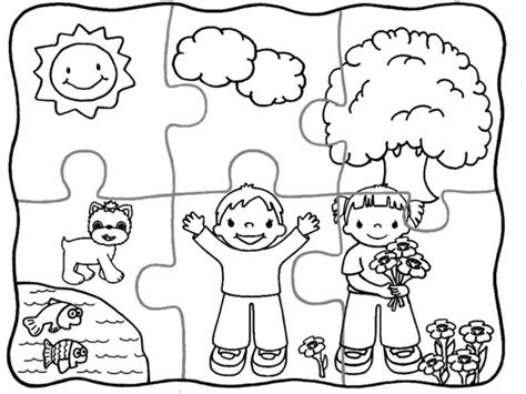 Rompecabezas para descargar, imprimir y pintar | Colorear imágenes