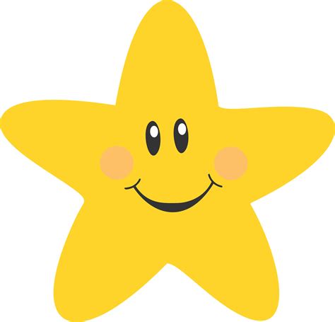 Cute Star Clipart Smile Star Free Transparent Png Clipart Images
