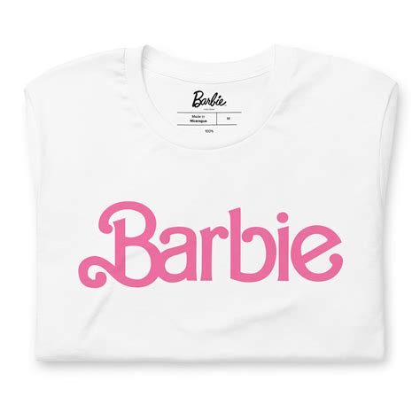 Barbie Classic Logo Unisex White T Shirt Mattel Creations
