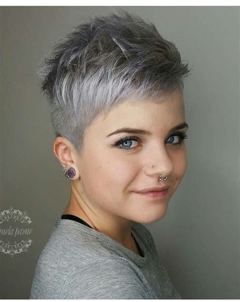 Pin By Rae Smith On Best Cut Short Grey Hair Gray Hair Cuts Super Short Hair