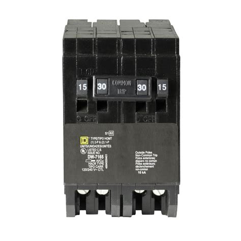 Square D Homeline 30 Amp 2 Pole Quad Circuit Breaker At