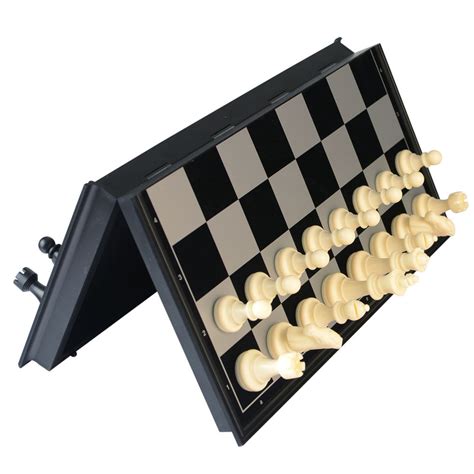2 In 1 Travel Magnetic Chess And Checkers Set 125 Yellow Mountain