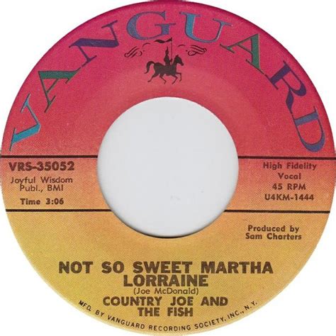 Not So Sweet Martha Lorraine Discogs