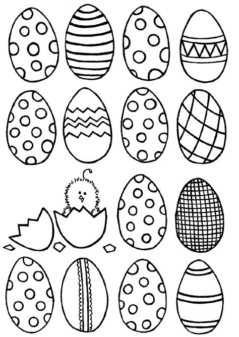 Blank Easter Egg Templates | Activity Shelter